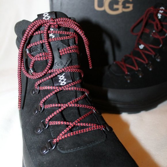 NIB UGG MEN\'S‎ BILTMORE SUEDE WINTER WATERPROOF HIKING SNOW BOOTS BLACK main image 5